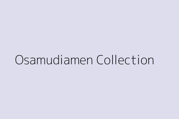 Osamudiamen Collection